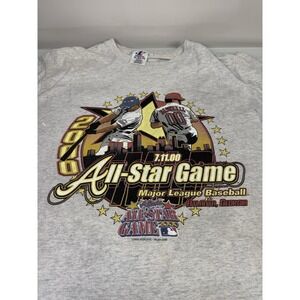 Vintage Y2K Logo Athletic 2000 MLB All Star Game T-Shirt Atlanta Ga Size XL ATL